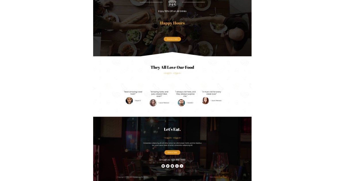 Steak & BBQ Restaurant-Website 2