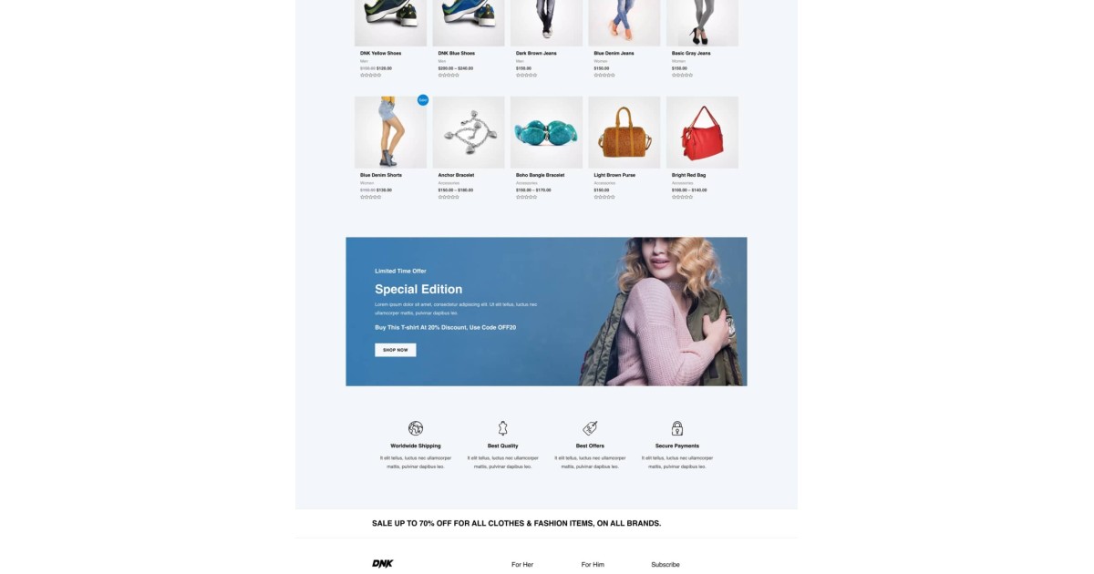 Fashion Store Website 1