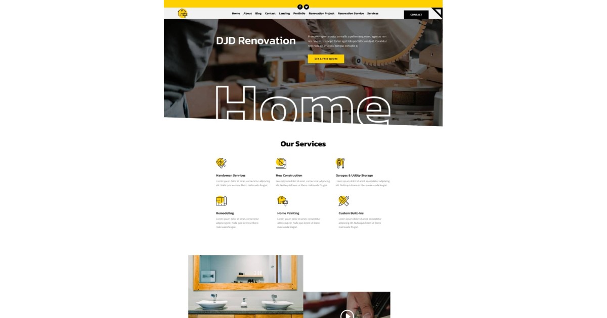 Home Renovation Business Website