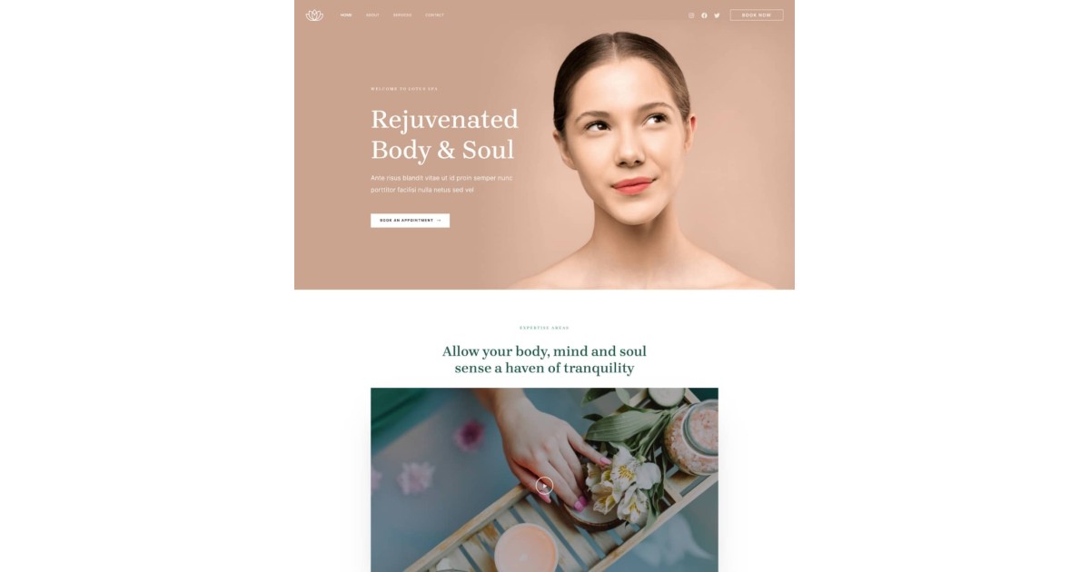 Beauty Spa Business Website