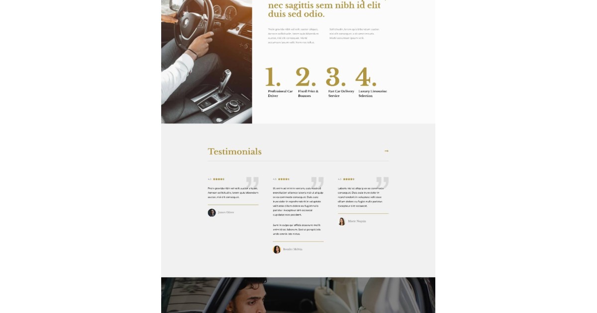 Auto- & Limousinenvermietungs-Website 2