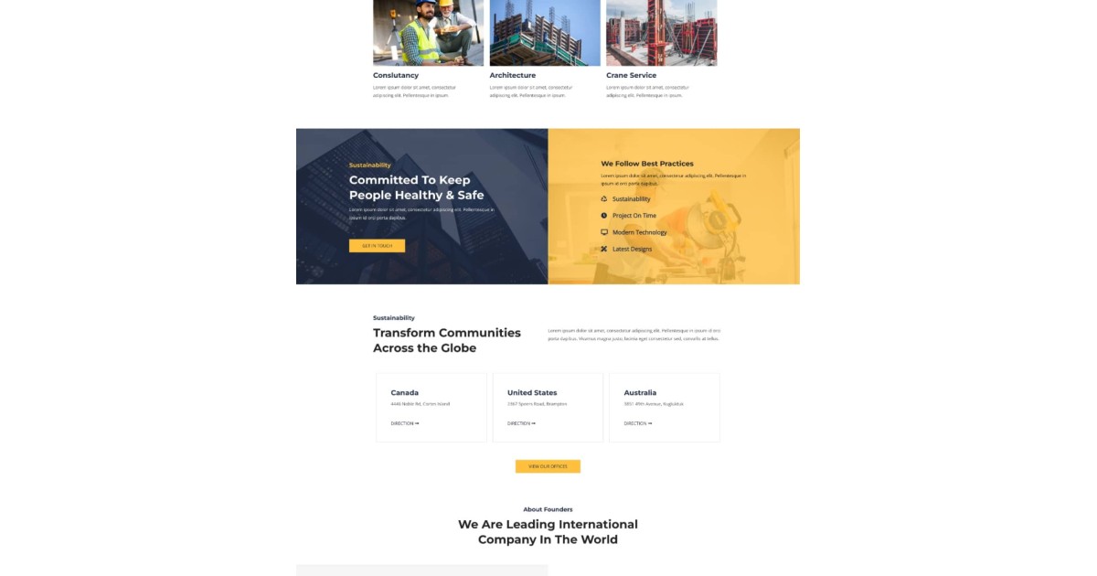 Construction Company Website 1