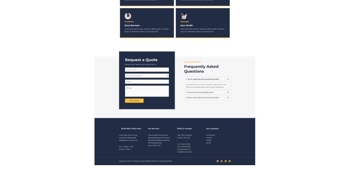 Construction Company Website 3