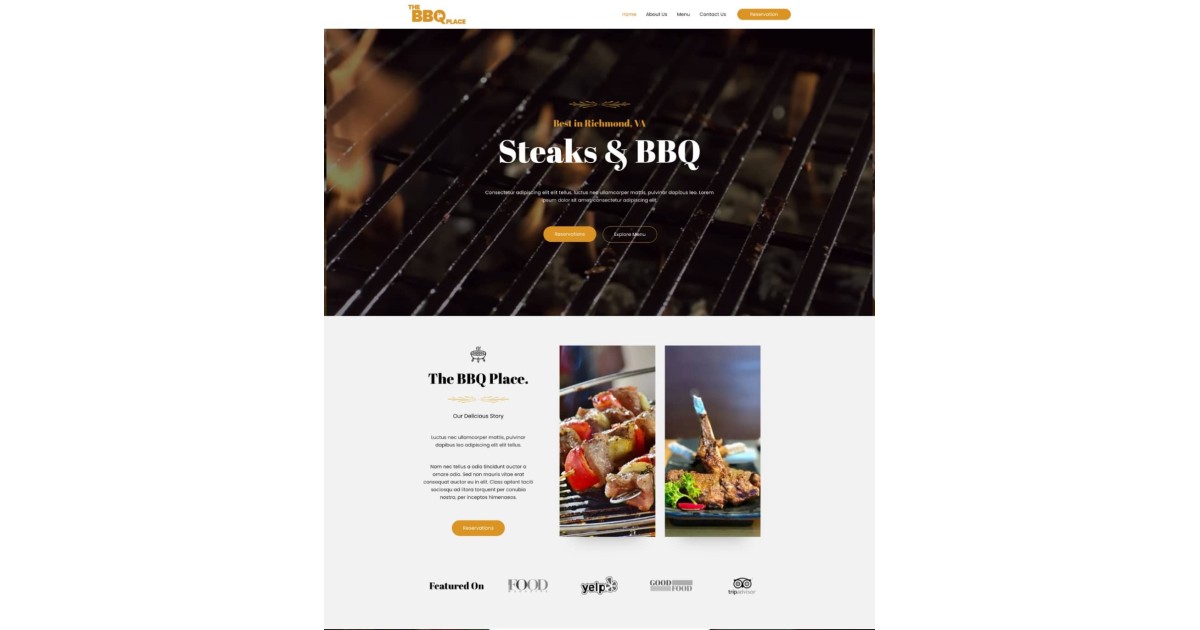 Steak & BBQ Restaurant-Website