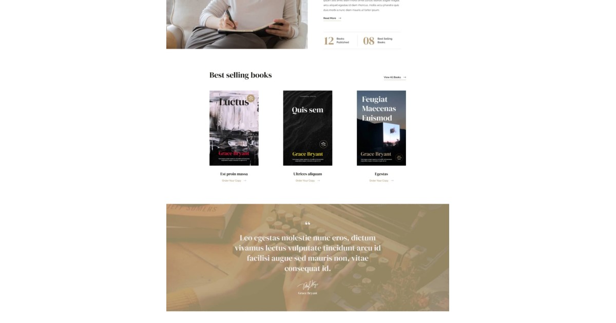 Book Author Website 1