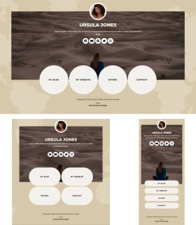 Social Media Influencer Lander