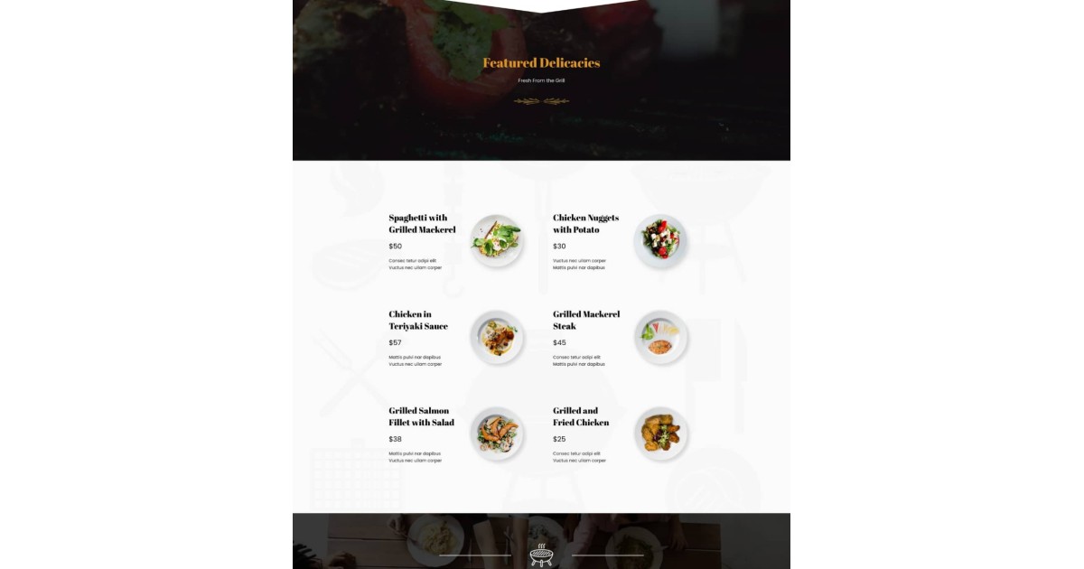 Steak & BBQ Restaurant-Website 1