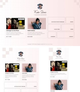 Fashion Designer Landing Page